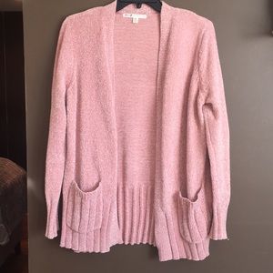 A gorgeous pink chenille sweater, size adult small